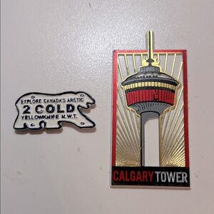 Calgary Tower and Yellowknife Magnets